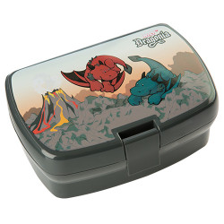 Nici Svačinový box dětský - DRAGONIA, šedý