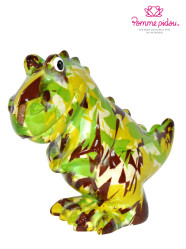 Pomme pidou Pokladnička M - T-Rex, khaki