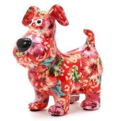 Pomme pidou Pokladnička Standard - Pejsek HUGO 3 červený