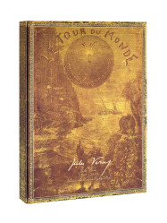 Paperblanks Manuscript Box- Verne, Around the World