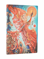 Paperblanks Diář 2026 MINI, týdenní, horizontal - Firebird, flexis