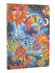 Paperblanks Diář 2026 MIDI Celestial Magic, týdenní, horizontal