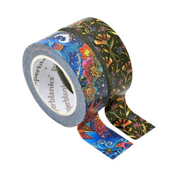 Paperblanks Washi pásky - Celestian Magic & Wild Flowers, 2x 10m