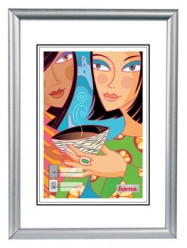 Hama rámeček plastový MADRID, stříbrný matný, 30x40cm