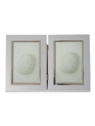 Fotorámeček S105/2V 13x18 stříbrný, 2x 13x18cm