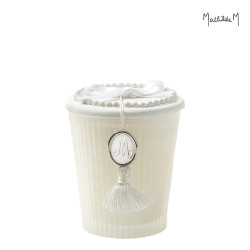 Mathilde M. - FLEUR DE COTON, vonná svíčka pruhy, 55 g