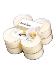 Bolsius Čajové svíčky MAXI - VANILLA, 8 ks