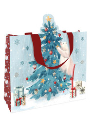 Nekupto Dárková taška s výsekem UMM - Vánoční stromeček