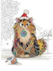 Luxusní přání GC014 BUG ART - CAT BAUBLES