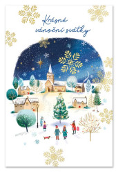 Ditipo Blahopřání I - Krásné vánoční svátky (kostelíček)