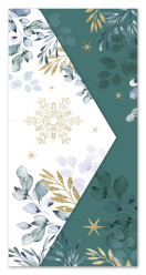 Ditipo Přání s kapsou na peníze / poukaz - Zeleno-bílá s eukalyptem