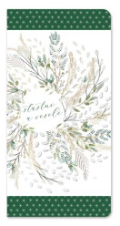 Ditipo Vánoční obálka na peníze - Šťastné a veselé (zeleno-bílá)