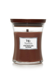 Vonná svíčka WoodWick STONE WASHED SUEDE střední 275 g