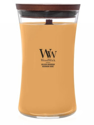 Vonná svíčka WoodWick GOLDEN BOURBON, velká 609,5g