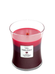 Vonná svíčka WoodWick Trilogy SUN RIPENED BERRIES střední 275 g