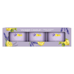 Yankee Candle 3x votiv ve skle LEMON LAVENDER, 3x 37 g