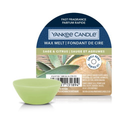 Yankee Candle SAGE & CITRUS, vonný vosk 22 g NEW