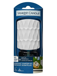 Yankee Candle Elektrický difuzér do zásuvky CLEAN COTTON + náplň 18,5 ml