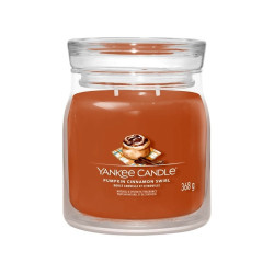 Yankee Candle PUMPKIN CINNAMON SWIRL, signature střední svíčka 368 g
