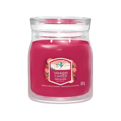 Yankee Candle SANTA ON SKIS, signature střední svíčka 368g