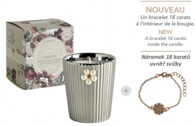 Mathilde M. - MARQUISE, vonná svíčka 20ans silver + gift, 260 g, 50h