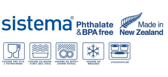 detail Sistema to go SMALL SPLIT se dvěma oddíly 350ml MIX barev / 1ks