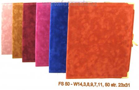 detail Fotoalbum samolepicí 50stran FS-50 SEMIŠOVÉ vínové