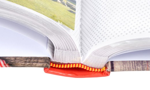 detail Fotoalbum 9x13/200 B35200S Fandy SENSE 1, červený bok