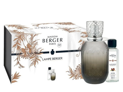 detail Maison Berger EVANESCENCE šedá, katalytická lampa s náplní Mystická kůže