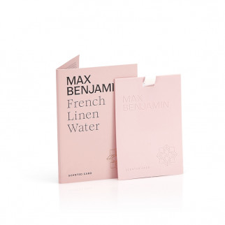 detail Max Benjamin FRENCH LINEN WATER, vonná karta do šatníku