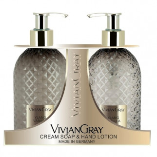 detail Vivian Gray GEMSTONE Ylang & Vanilla, péče o ruce, 2x 300 ml