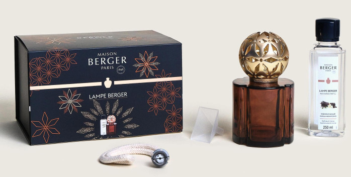 detail Maison Berger POMELIS brown, katal. lampa, náplň Vanilla Magnificence 250ml