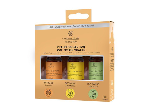 Chesapeake Bay Candle sada tří olejů Vitality