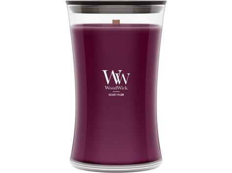 Vonná svíčka WoodWick Velvet Plum, velká 609g