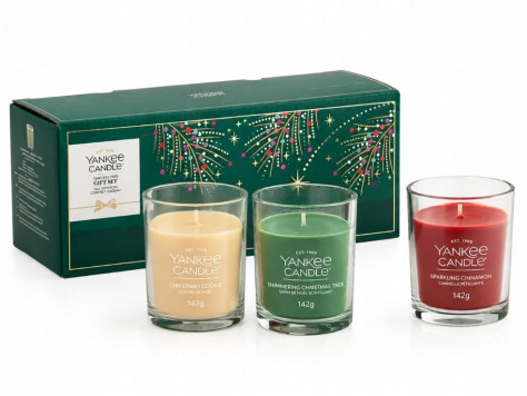Yankee Candle Xmas 2026 Dárková sada 3x 142g tumbler malý