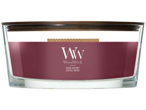 Vonná svíčka WoodWick Dark Cherry, široký knot 453 g