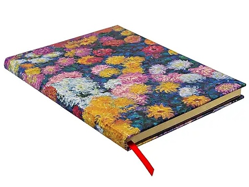 detail Paperblanks ULTRA zápisník - Monet's Chrysantemums, nelinkovaný