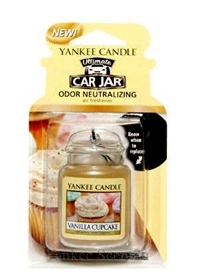 detail Yankee Candle VANILLA CUPCAKE gelová visačka do auta 1 ks
