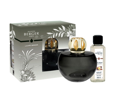 Maison Berger HOLLY šedá - katalytická lampa + náplň Ambrový prach 250 ml