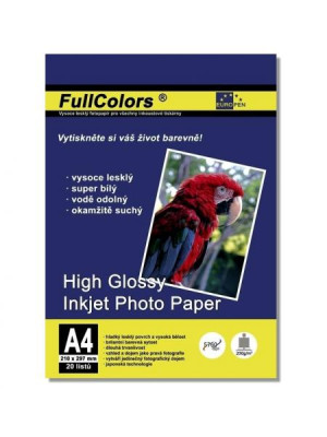 Injekt FullColors A4 230g /m2 HIGH GLOSSY 20ks