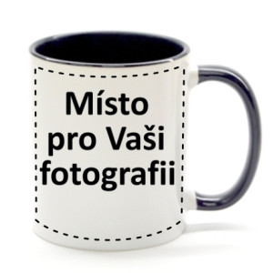 FOTODÁRKY: Fotohrnek ČERNO-bílý 1x foto 250ml