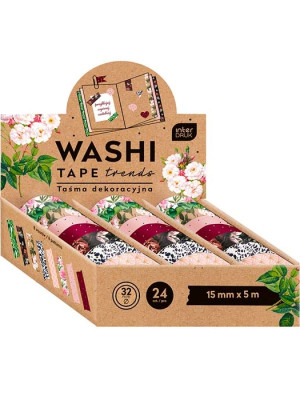 Ditipo Washi páska TRENDS, 15mmx5m, MIX/cena 1 kus