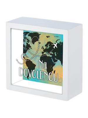 Nekupto DÁRKOVÁ POKLADNIČKA - NA DOVOLENOU, 16x16x6cm