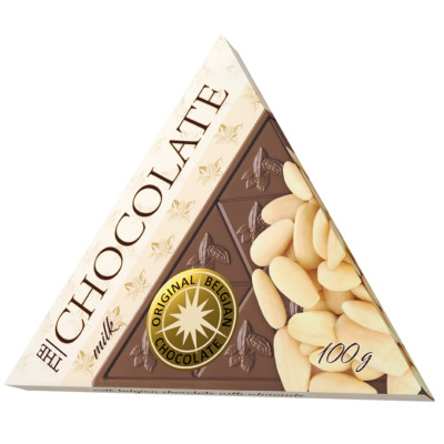 Čokoláda MLÉČNÁ S MANDLEMI, belgická 100 g