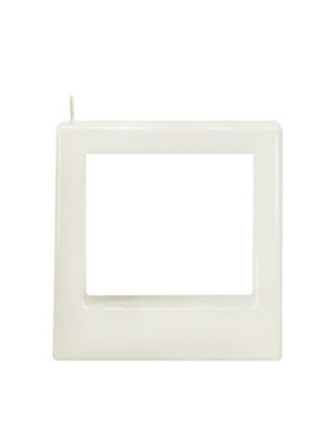 Alusi Candles QUADRA TRE WHITE, víceplamínková svíčka, 11 cm