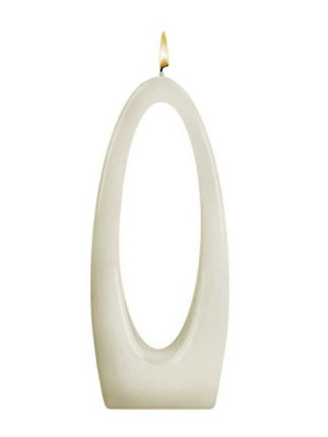 Alusi Candles LUNA DUE WHITE, víceplamínková svíčka, 16 cm