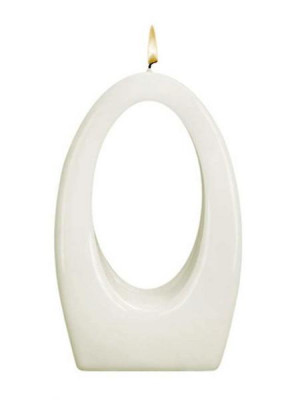 Alusi Candles LUNA UNA WHITE, víceplamínková svíčka, 11 cm