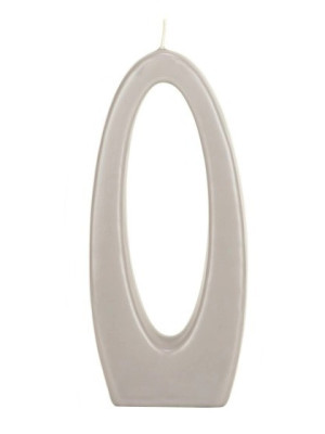 Alusi Candles LUNA DUE GREY, víceplamínková svíčka, 16 cm