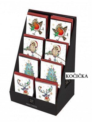 BUG ART Xmas MINI PŘÁNÍ - KOČIČKA, 7x7cm
