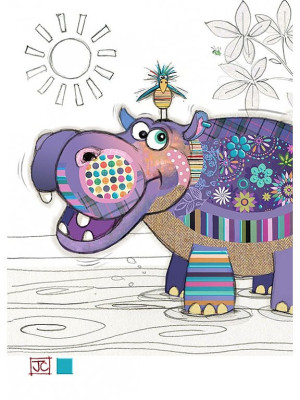 Luxusní přání G041 BUG ART - HOLLY HIPPO